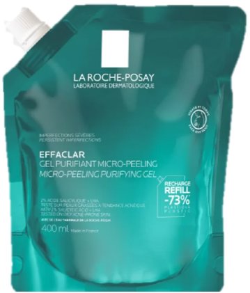 LA ROCHE-POSAY Effacler mikropeeling gél, utántöltő, 400 ml