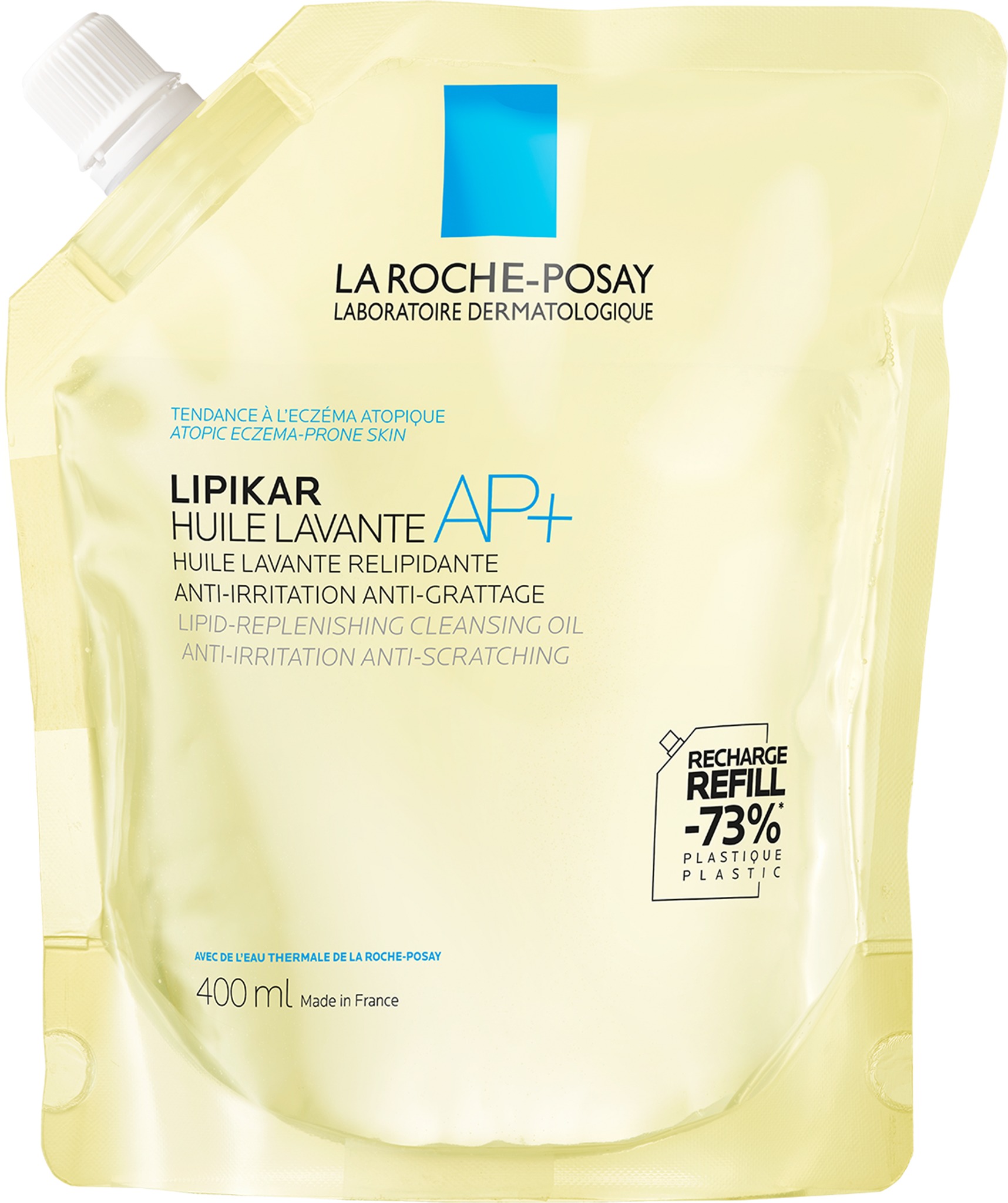 LA ROCHE-POSAY Lipikar olaj AP+ utántöltő, 400 ml