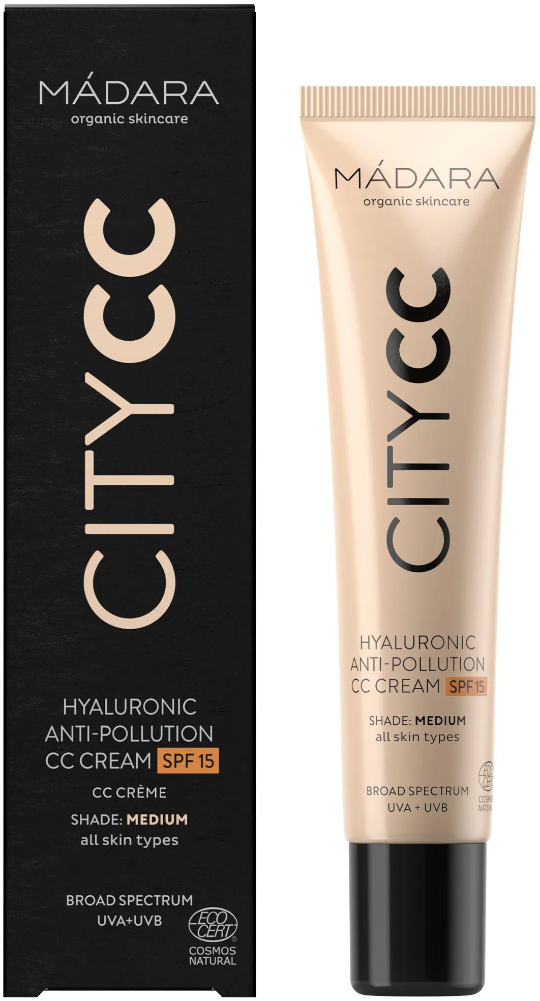 MÁDARA City CC krém SPF15 Medium, 40 ml