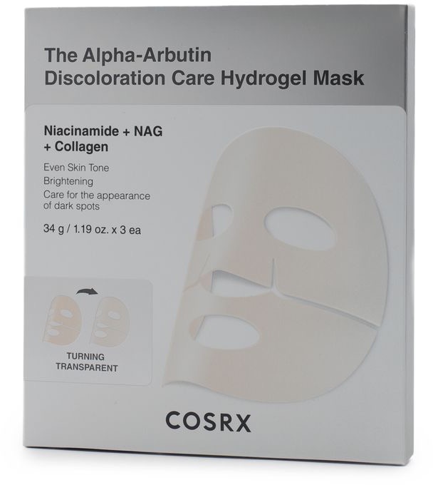 COSRX Arbutin Discoloration Hydrogel Mask 3 × 34 g