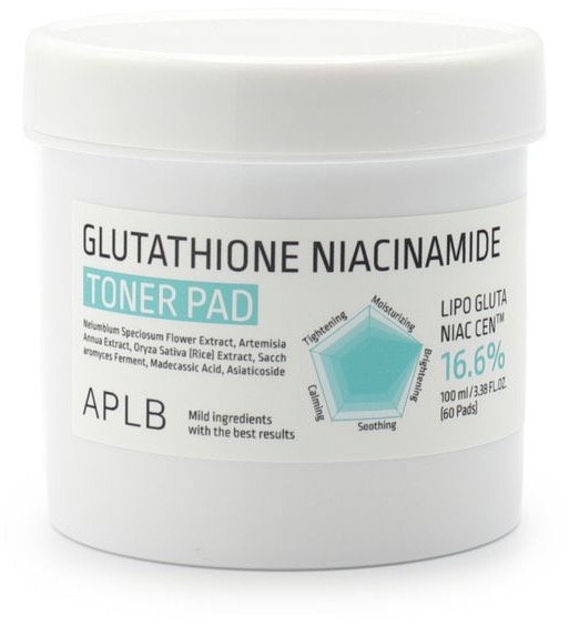 APLB Glutathione Niacinamide Toner Pad 60 pcs (100 ml)