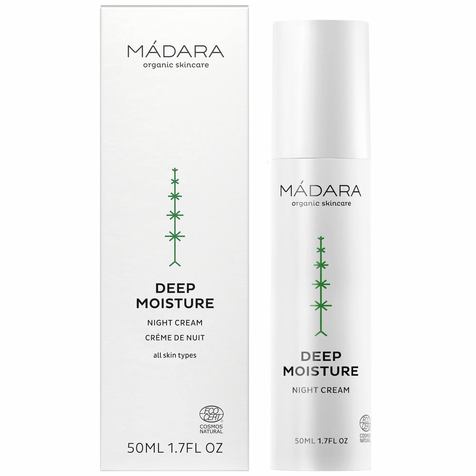 MÁDARA Deep Moisture éjszakai krém, 50 ml