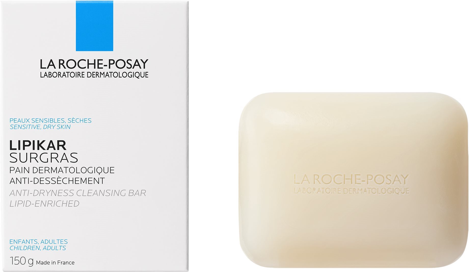LA ROCHE-POSAY Lipikar Surgras Cleansing Bar 150 g