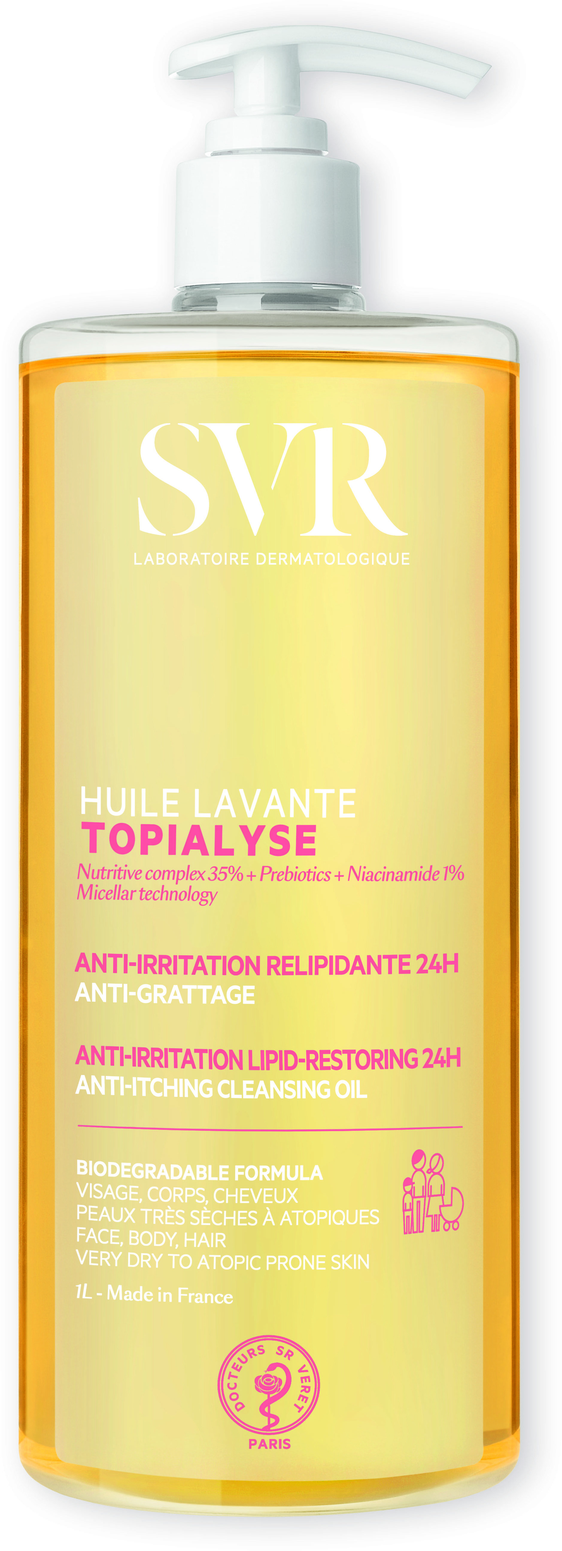 SVR Topialyse Huile Lavante tisztító, 1 l