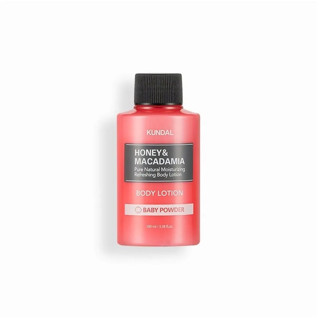 KUNDAL Honey & Macadamia Pure Body Lotion Baby Powder, 100 ml