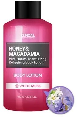 KUNDAL Honey & Macadamia Pure Body Lotion White Musk, 100 ml