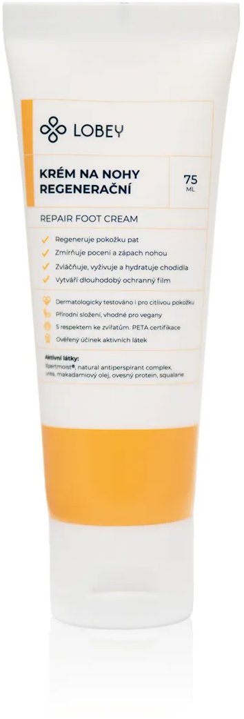 LOBEY regeneráló lábápoló krém, 75 ml