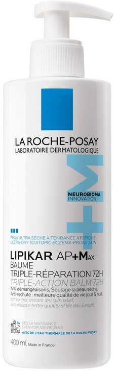 LA ROCHE-POSAY Lipikar AP+Max testápoló krém, 400 ml