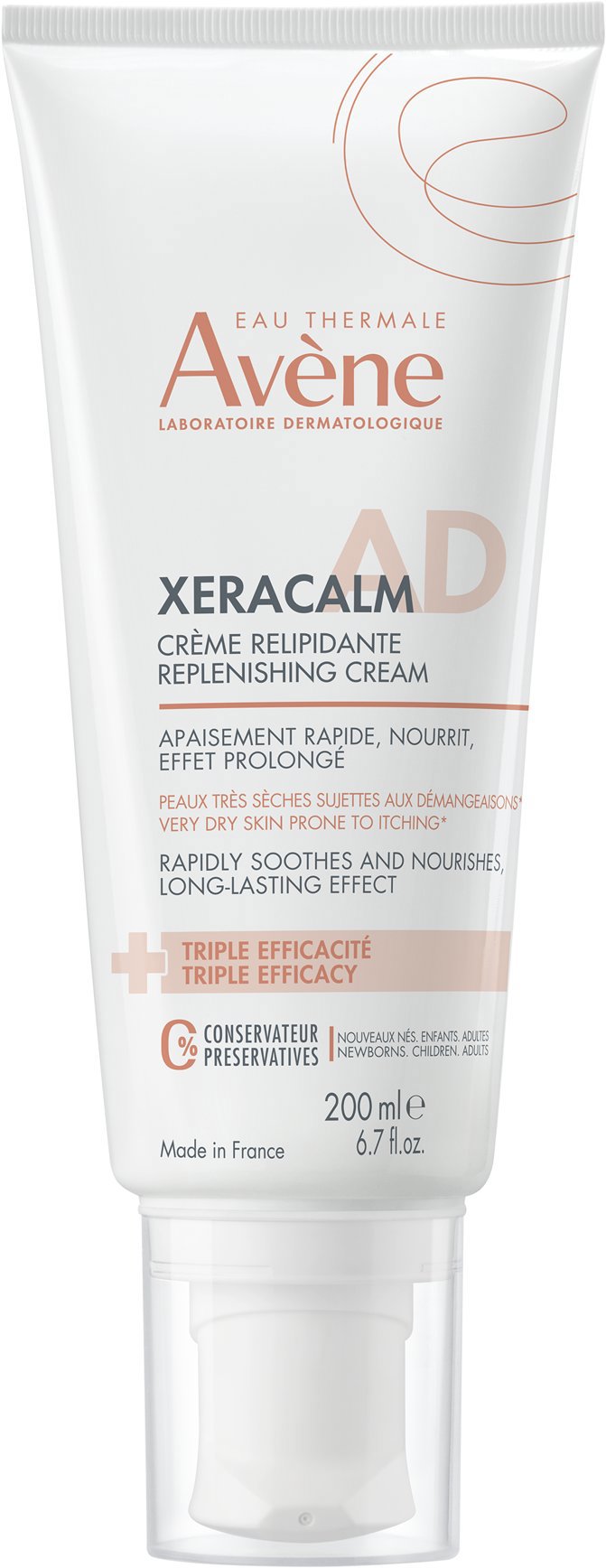 AVENE XeraCalm lipidpótló krém, 200 ml