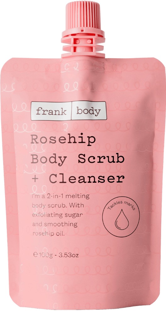 Frank Body Rosehip Body Scrub + Cleanser 100 g