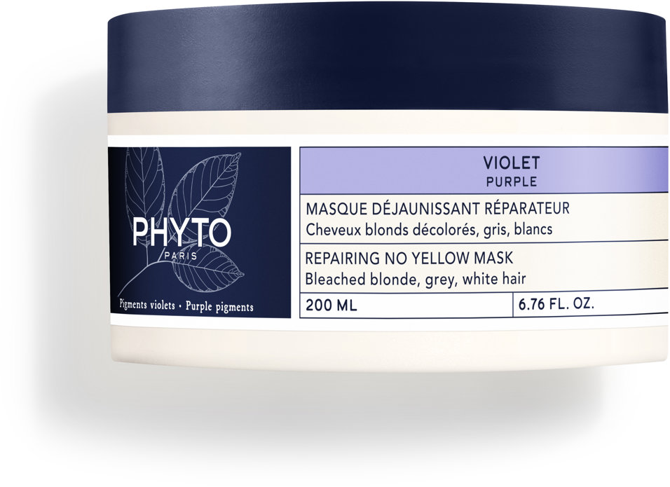 PHYTO Purple Mask szőkített, ősz és fehér hajra 200 ml