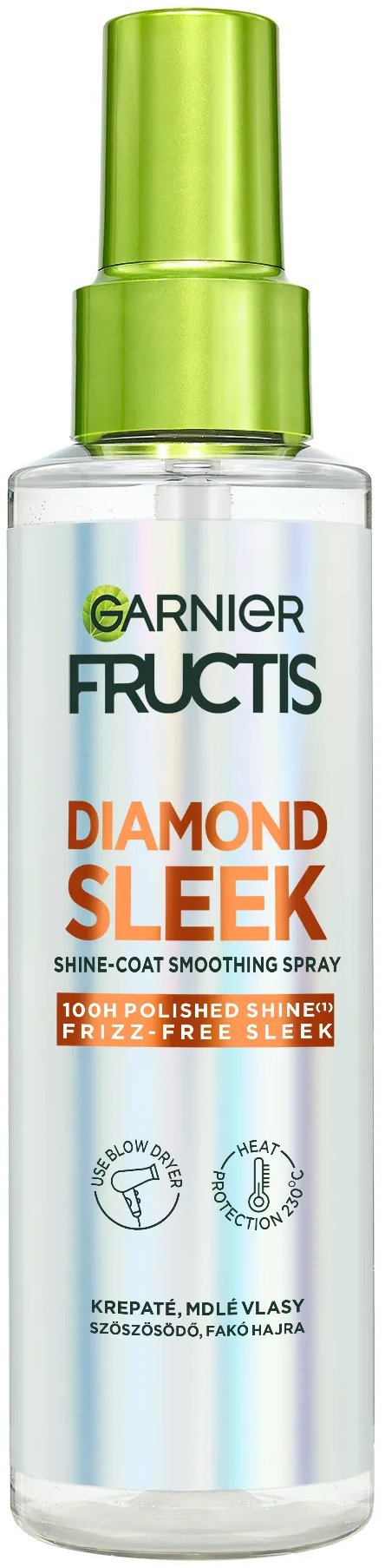 GARNIER Fructis Diamond Sleek spray a tökéletesen sima hajért, 150 ml