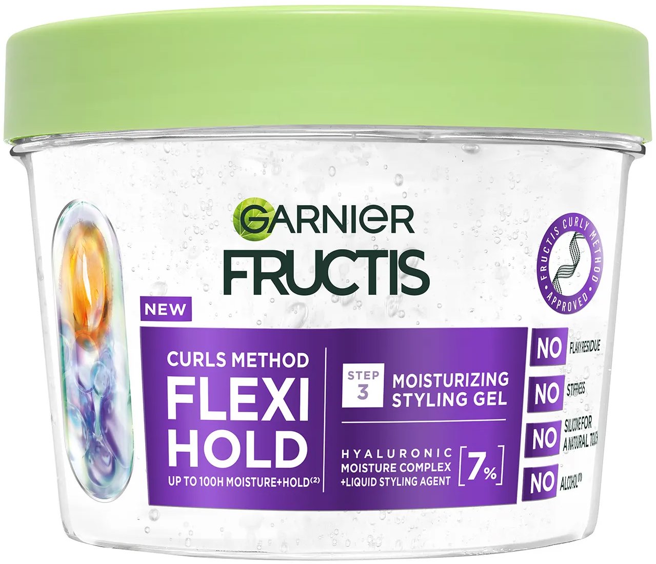 GARNIER Fructis Curls Method Flexi Hold hidratáló formázó gél, 370 ml