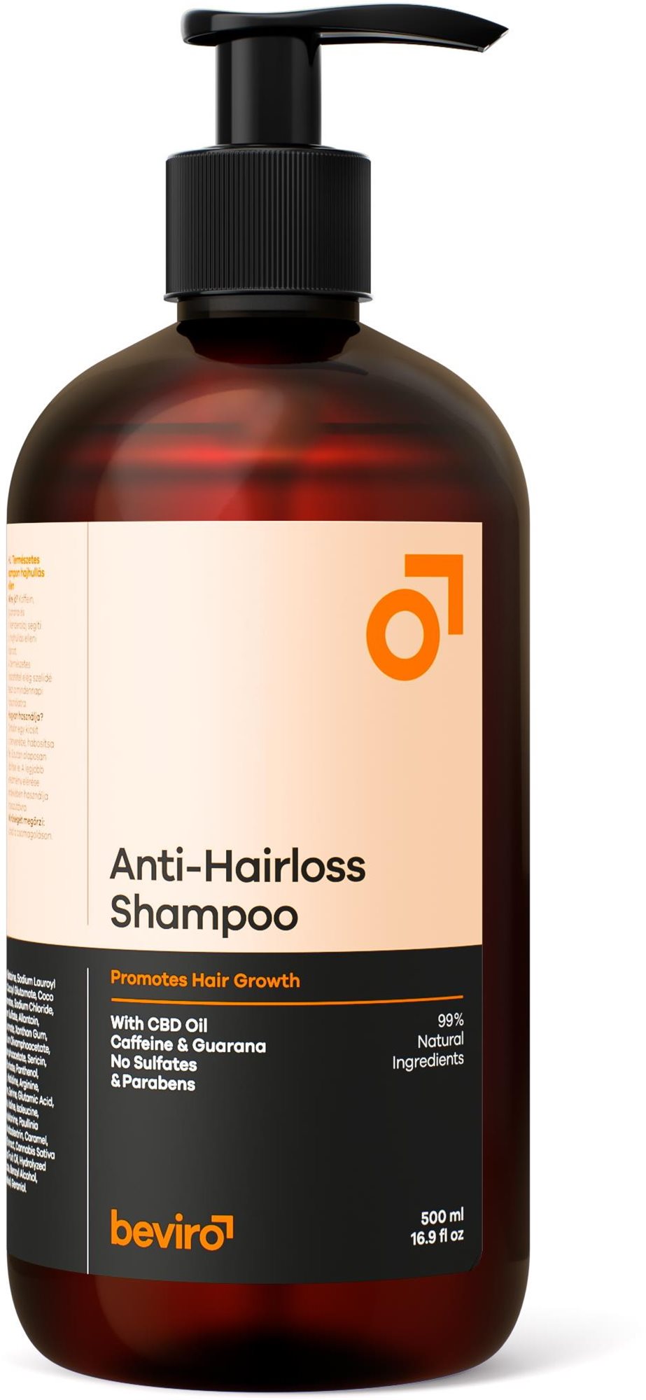 BEVIRO Természetes sampon hajhullás ellen 500 ml