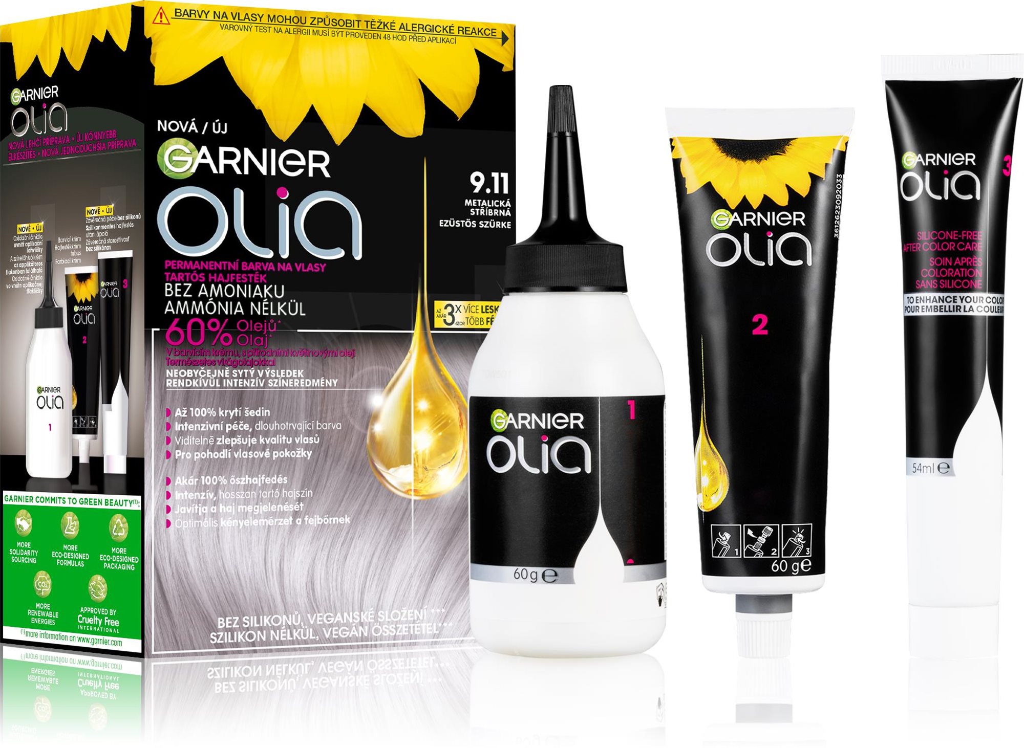 GARNIER Olia 9.11 Ezüstös szürke