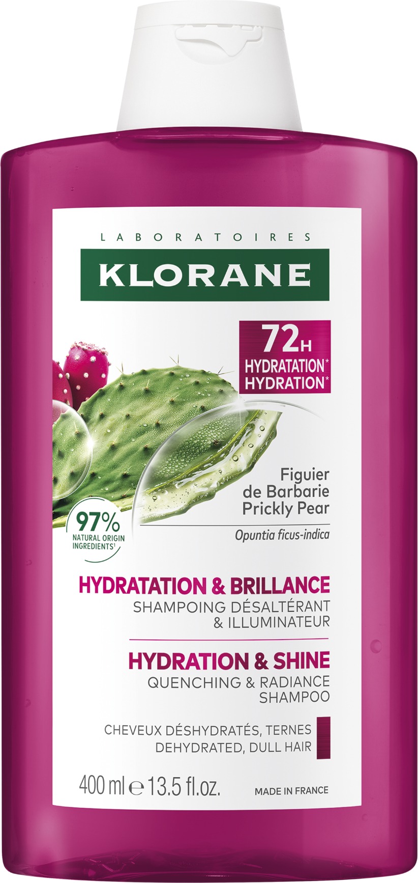 KLORANE Hidratáló sampon, fügekaktusz, 400ml