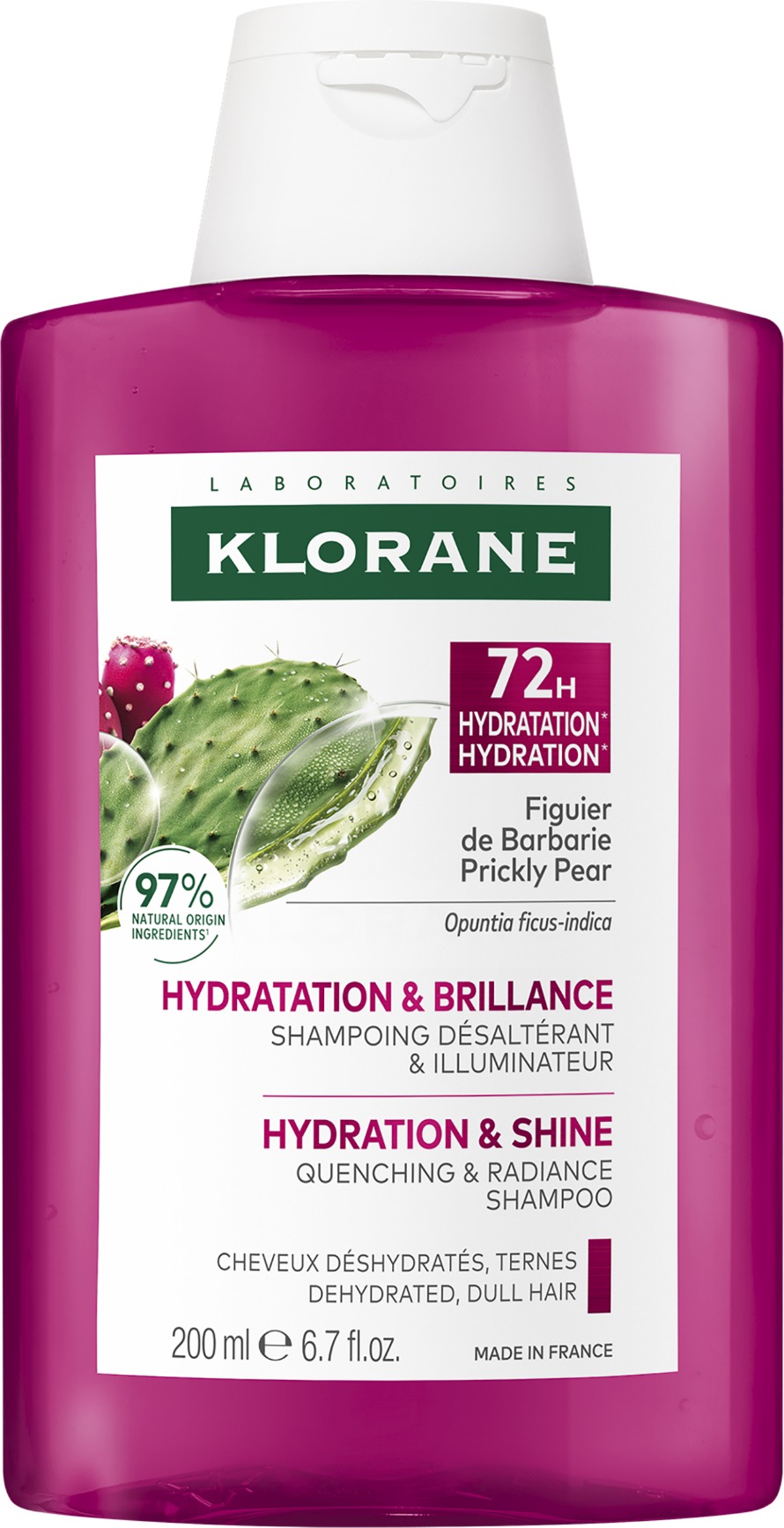 KLORANE Hidratáló sampon, fügekaktusz, 200ml