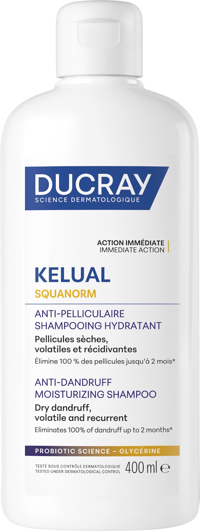 DUCRAY Kelual Squanorm száraz korpára, 400 ml