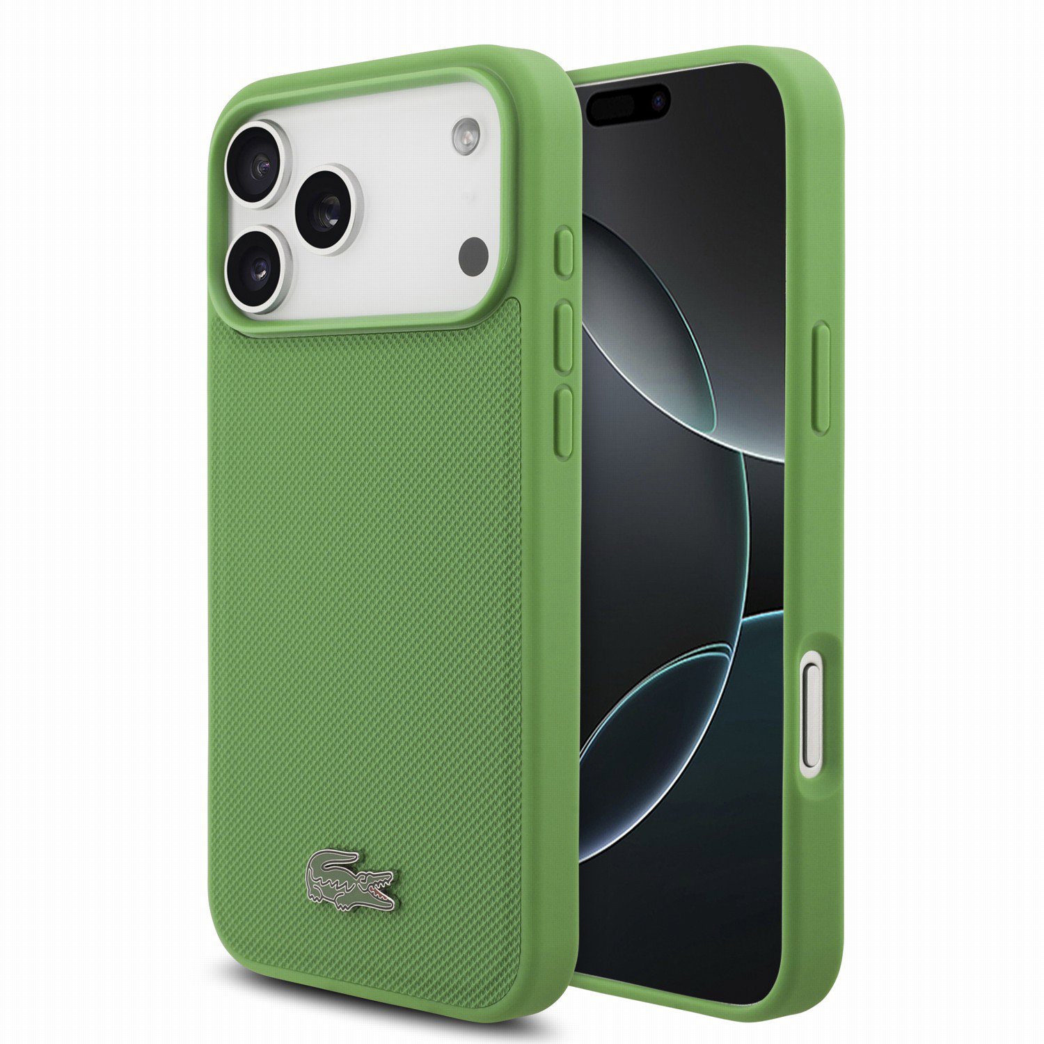 Lacoste PVC Petit Pique Semi Wrap Embossed iPhone 18 Pro Max MagSafe ...