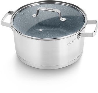 Lamart STONESS LT1104 lábas + fedő, 24cm, 4,7 l
