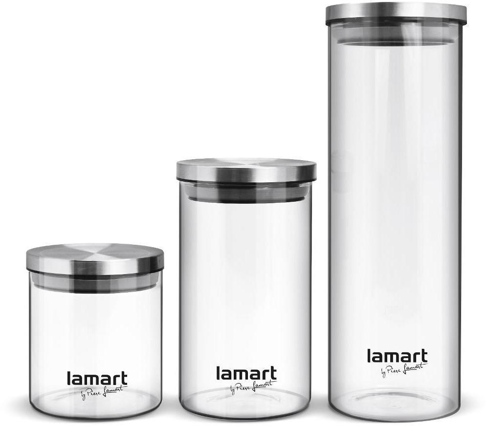 Lamart PEUT LT6025 ételtároló doboz szett, 3 darabos, kerek