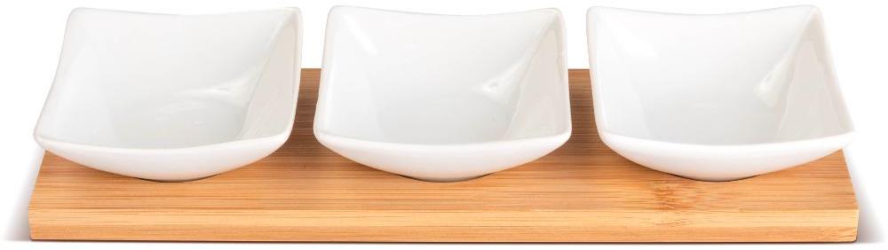 Lamart LT9217 BAMBOO tálalótál, 3 db, 26×8 cm