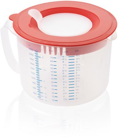 LEIFHEIT 3in1 mérő, habverő és ételtároló tál 2,2 l