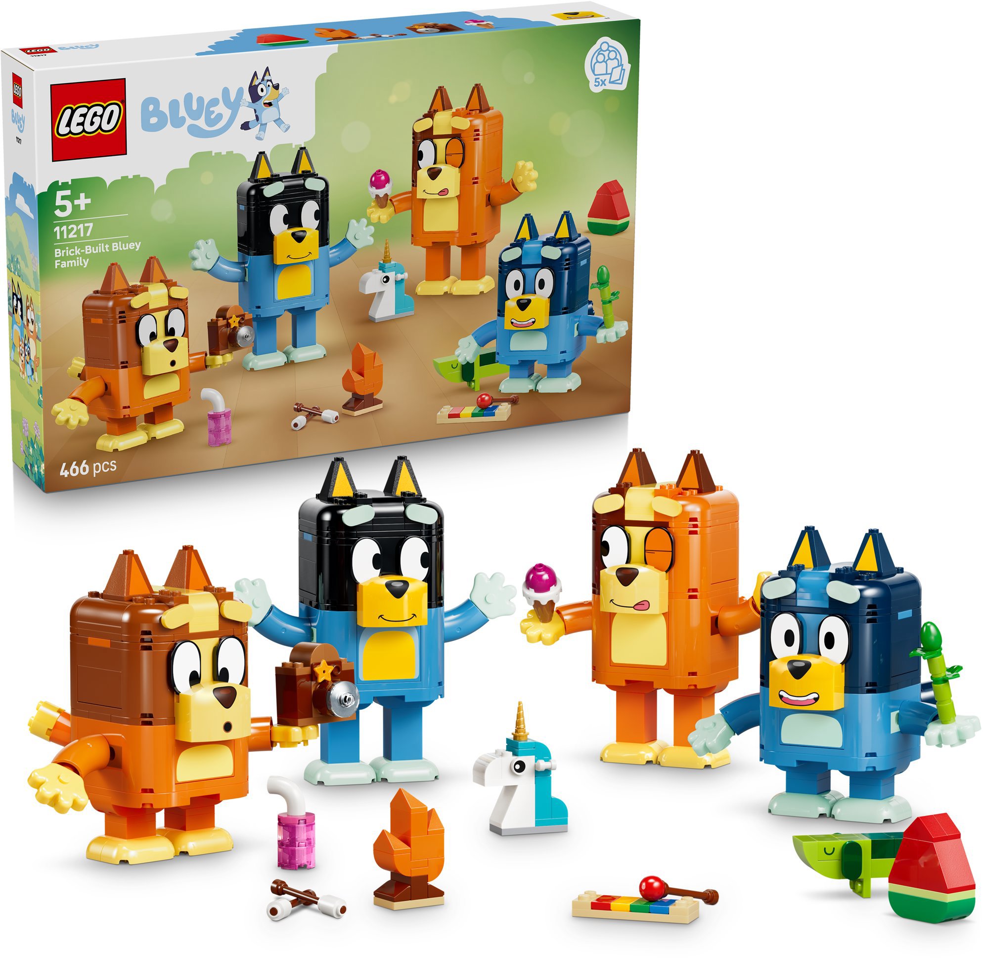 LEGO® Bluey 11217 Bluey családja kockákból