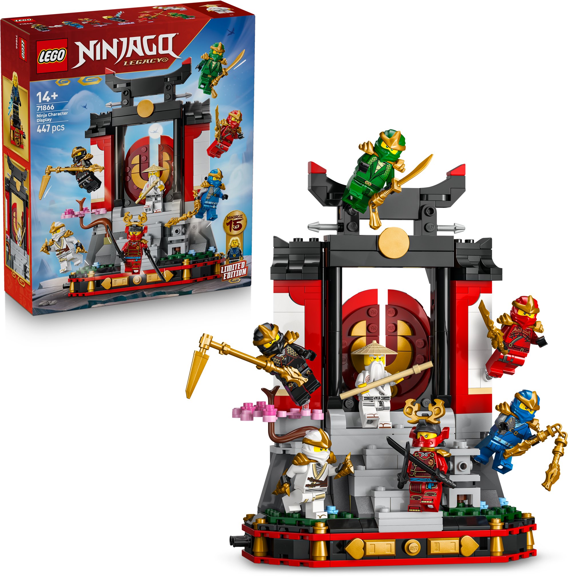 LEGO® NINJAGO® 71866 Kiállítható nindzsafigurák, 15. évforduló