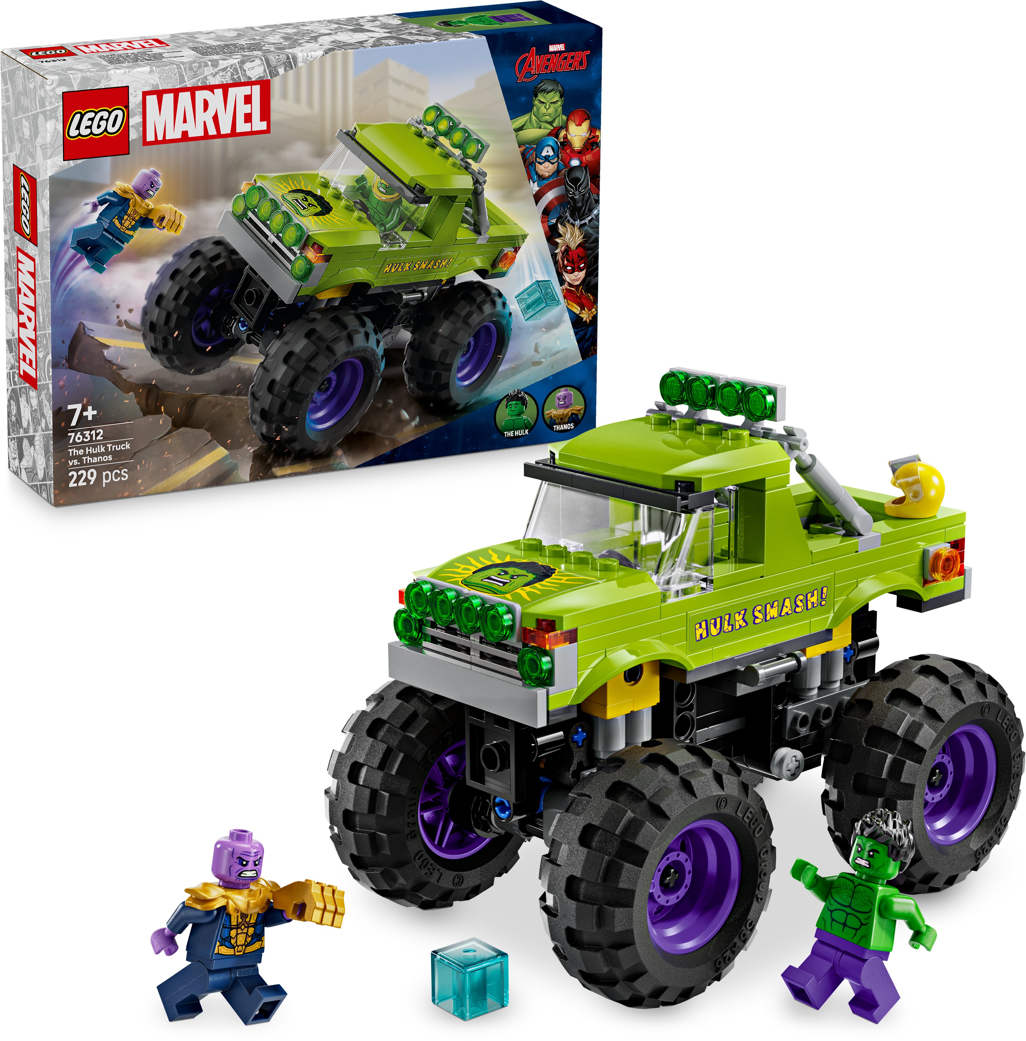 LEGO® Marvel 76312 Hulk óriási terepjárója vs. Thanos