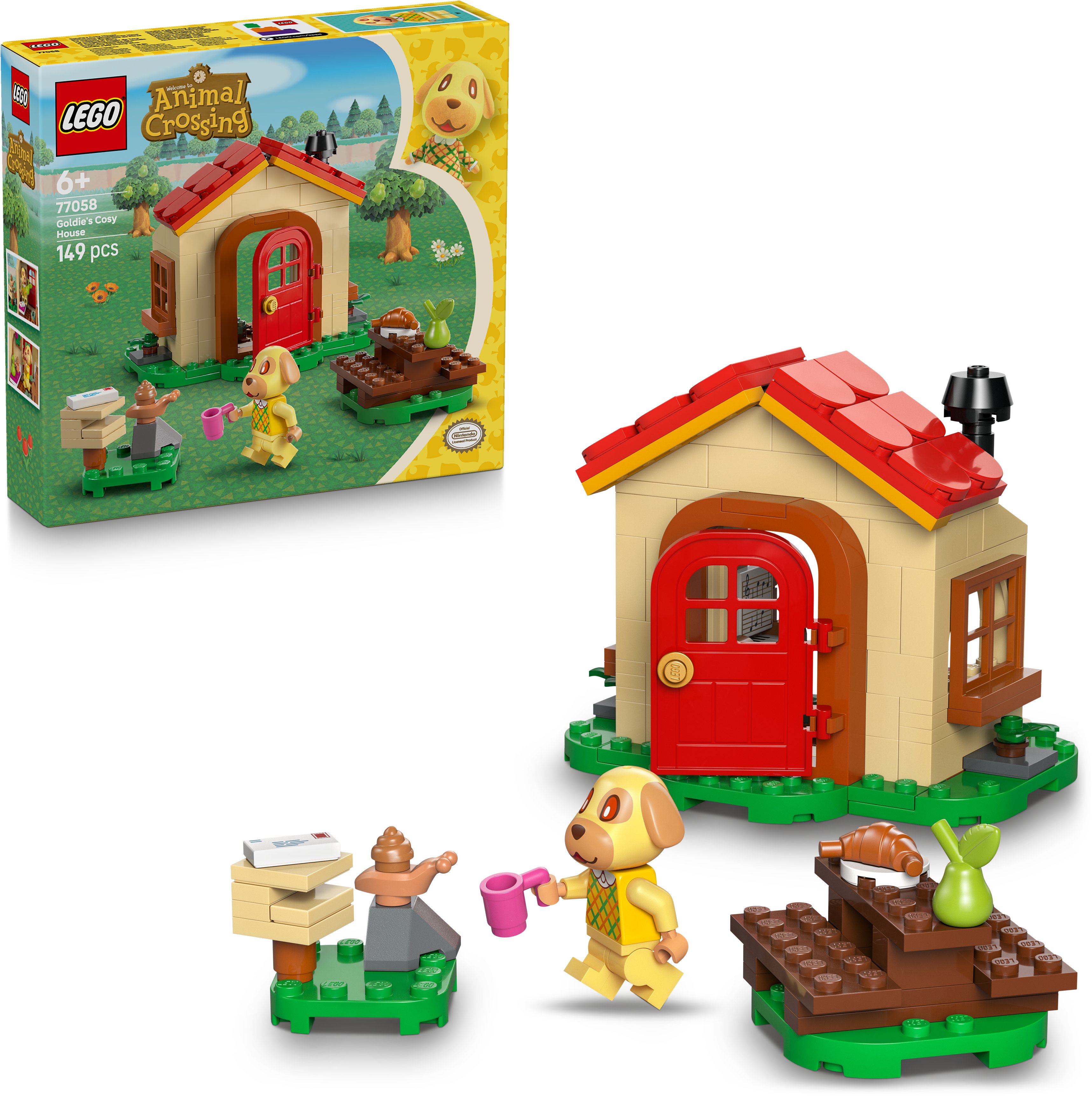 LEGO® Animal Crossing™ 77058 Goldie otthonos házikója