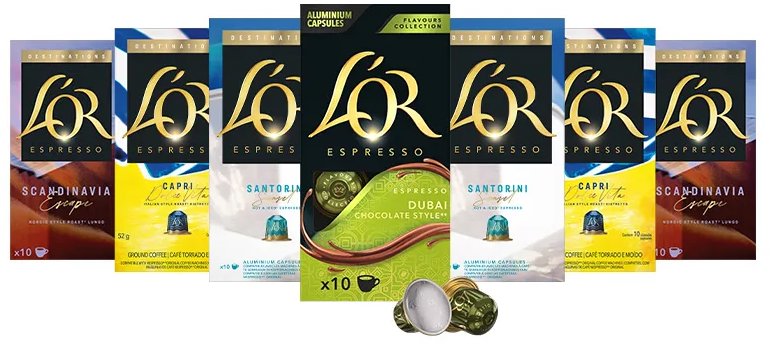 L'OR Espresso Destinations MixPack 70 kapszula
