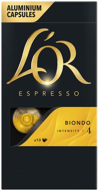 L'OR Biondo - 10 kapszula Nespresso®* Original kompatibilis
