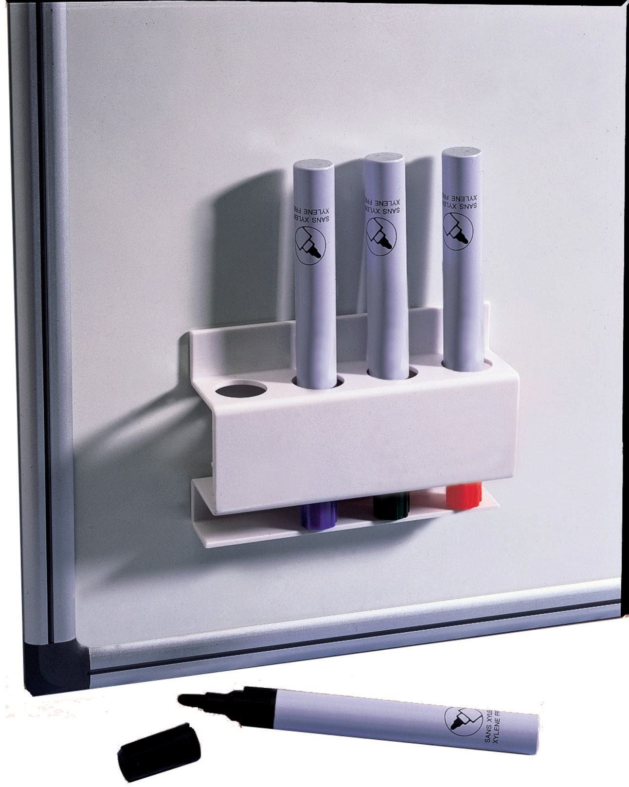 NOBO Magnetic Pen Holder, szögletes, fehér