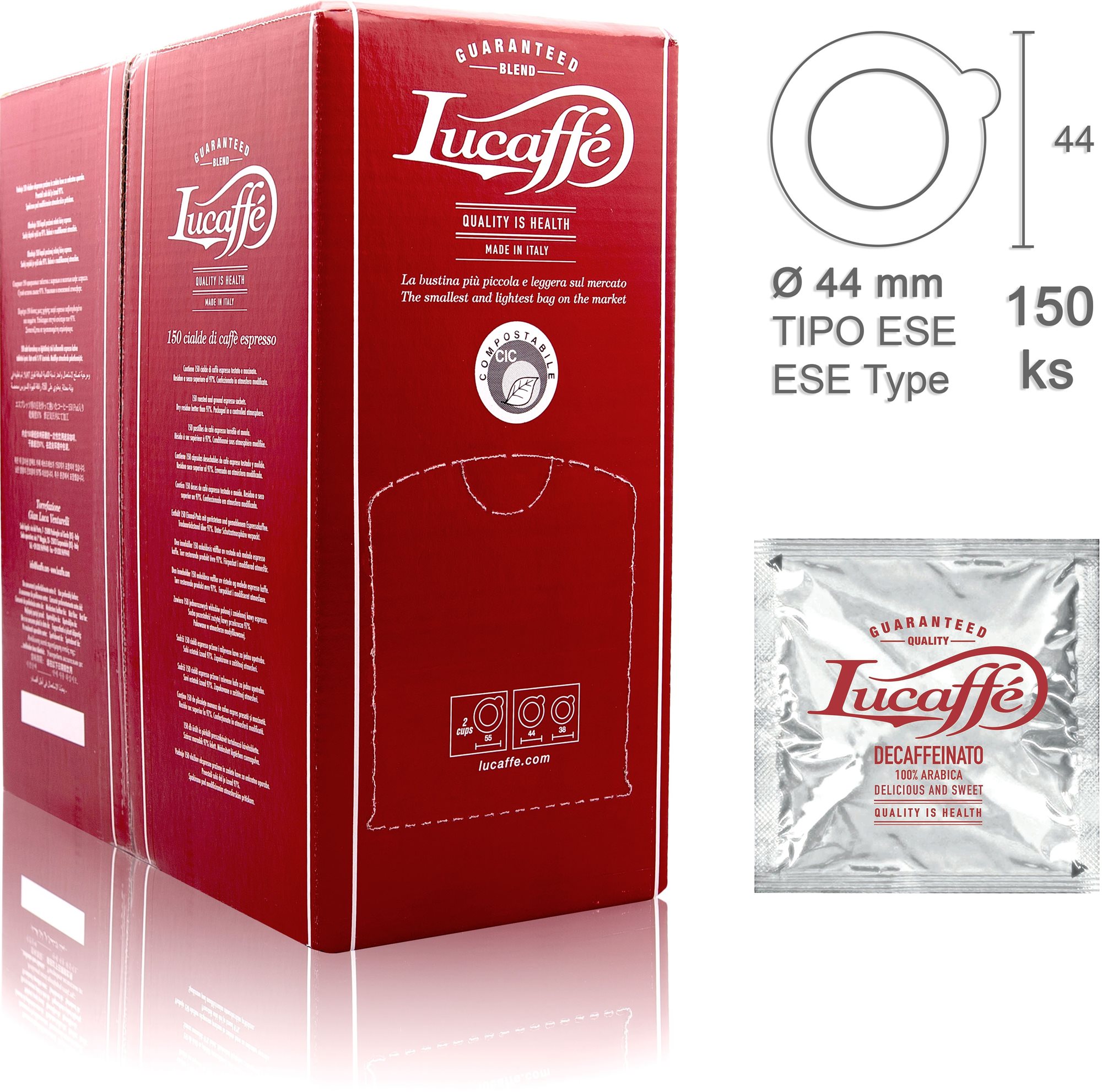 Lucaffé PODS alacsony koffeintartalmú, 150db