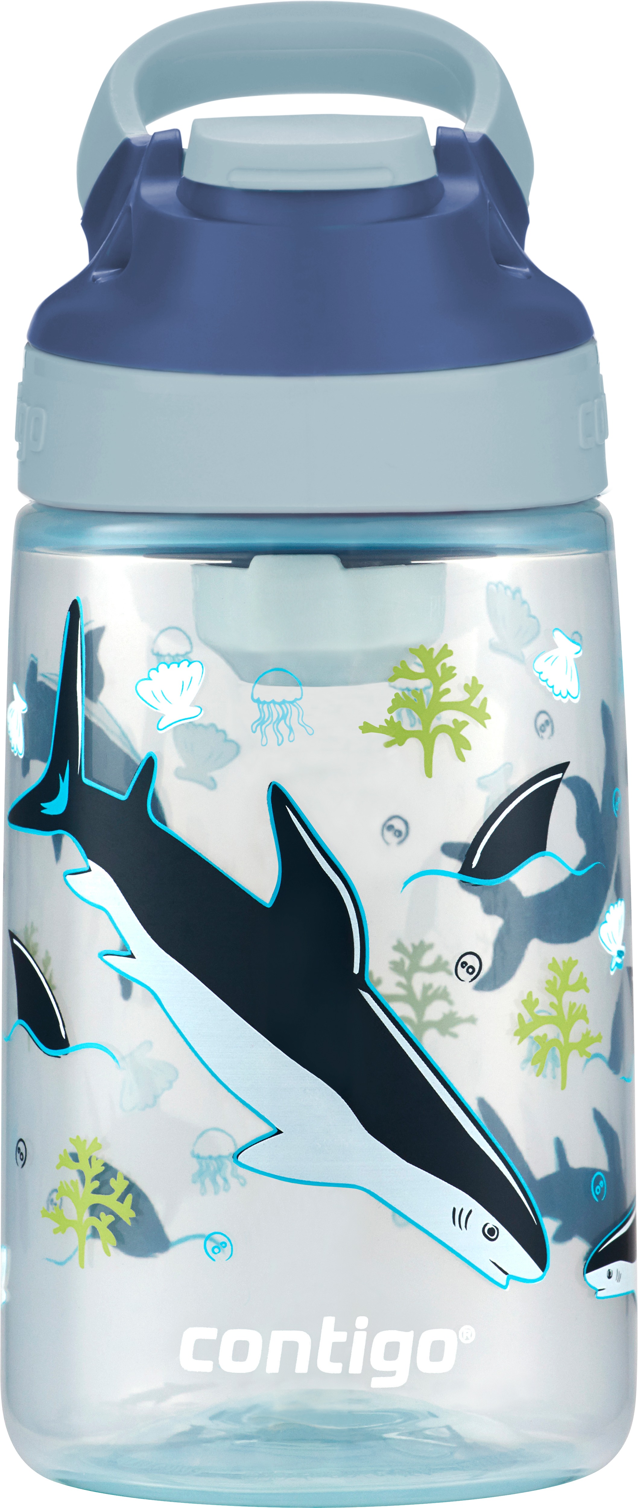 Contigo Jessie, cápás, szürke, 420 ml