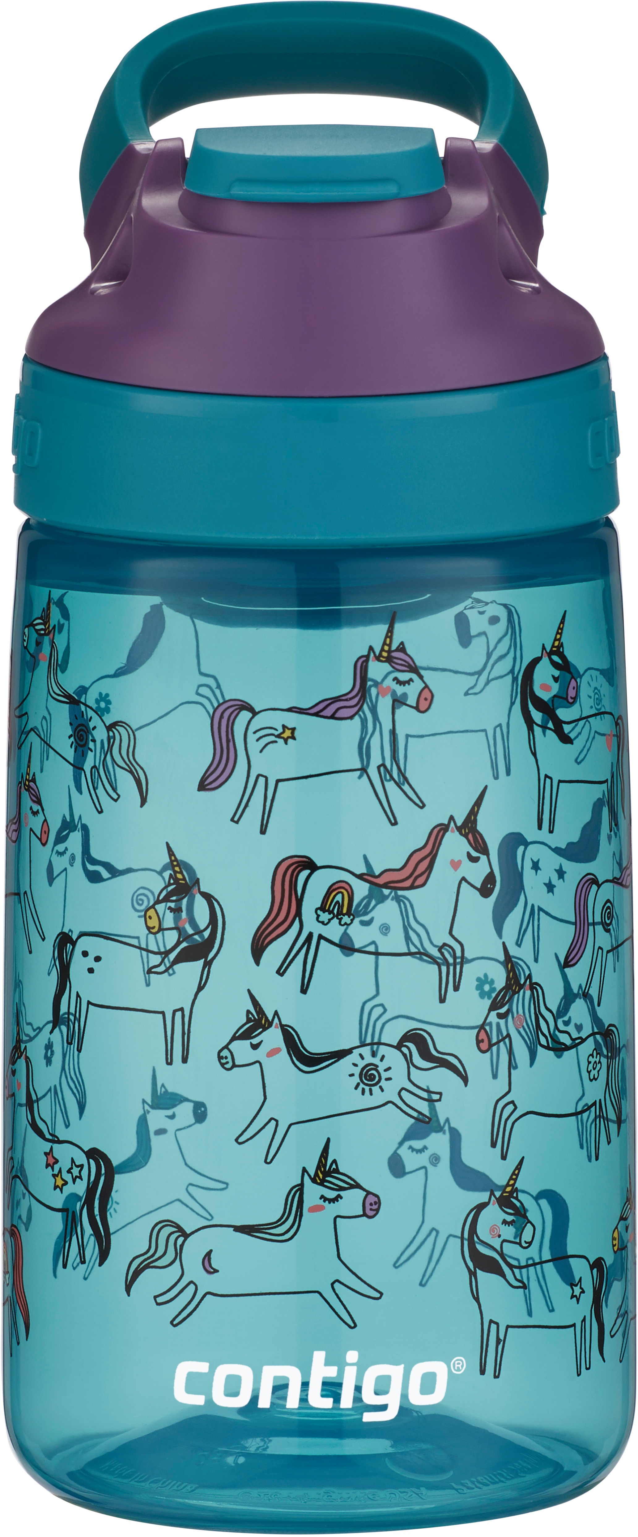 Contigo Jessie, unikornis, azúrkék, 420 ml