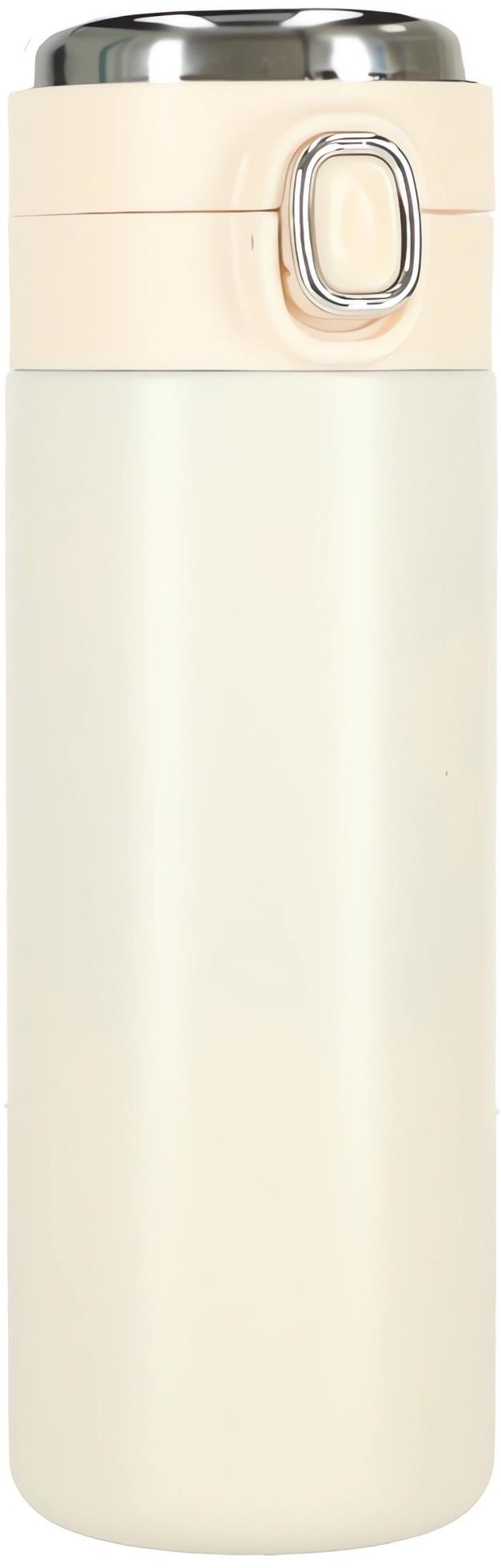 KIK KX4407 Thermo bögre szájrésszel, LCD, 420 ml, bézs