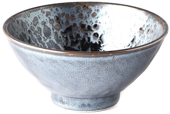 Made in Japan közepes tál fekete gyöngy 16 cm 450 ml