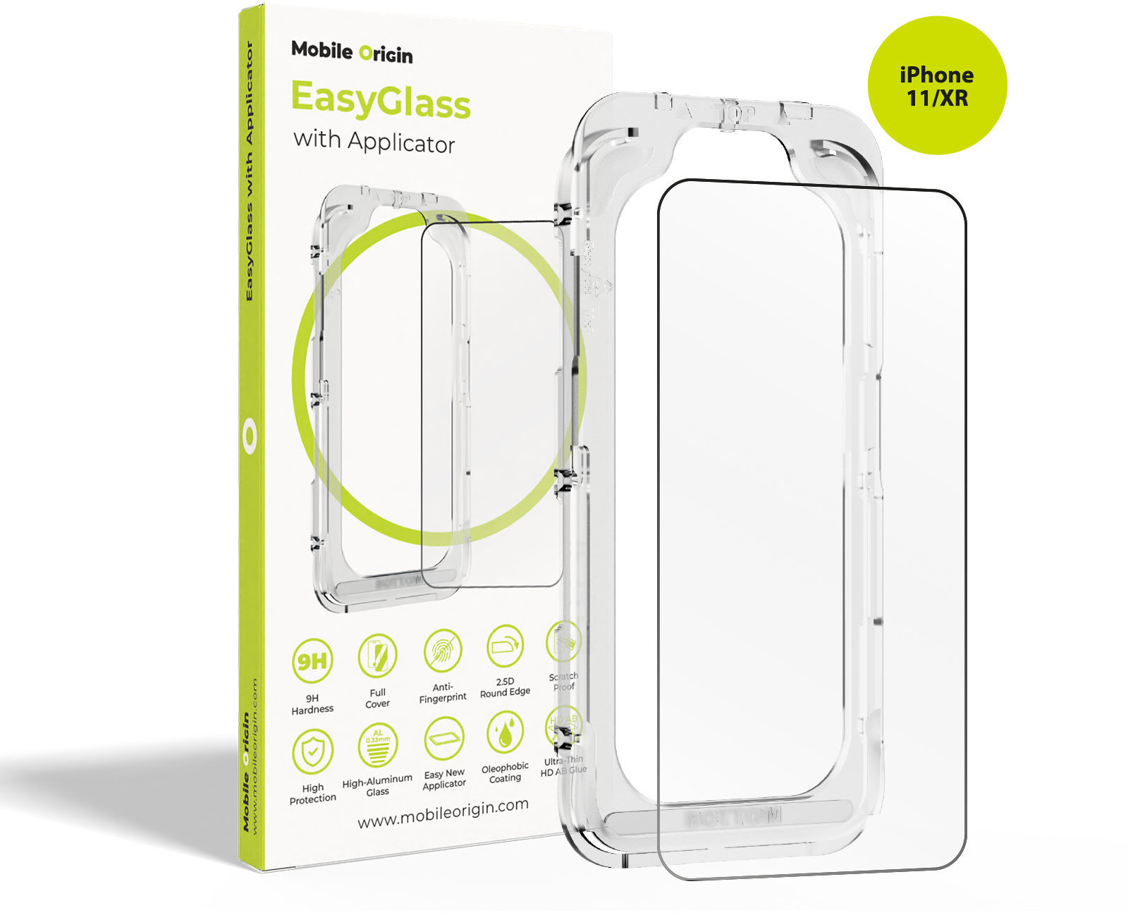 Mobile Origin EasyGlass with Applicator iPhone 11/XR üvegfólia