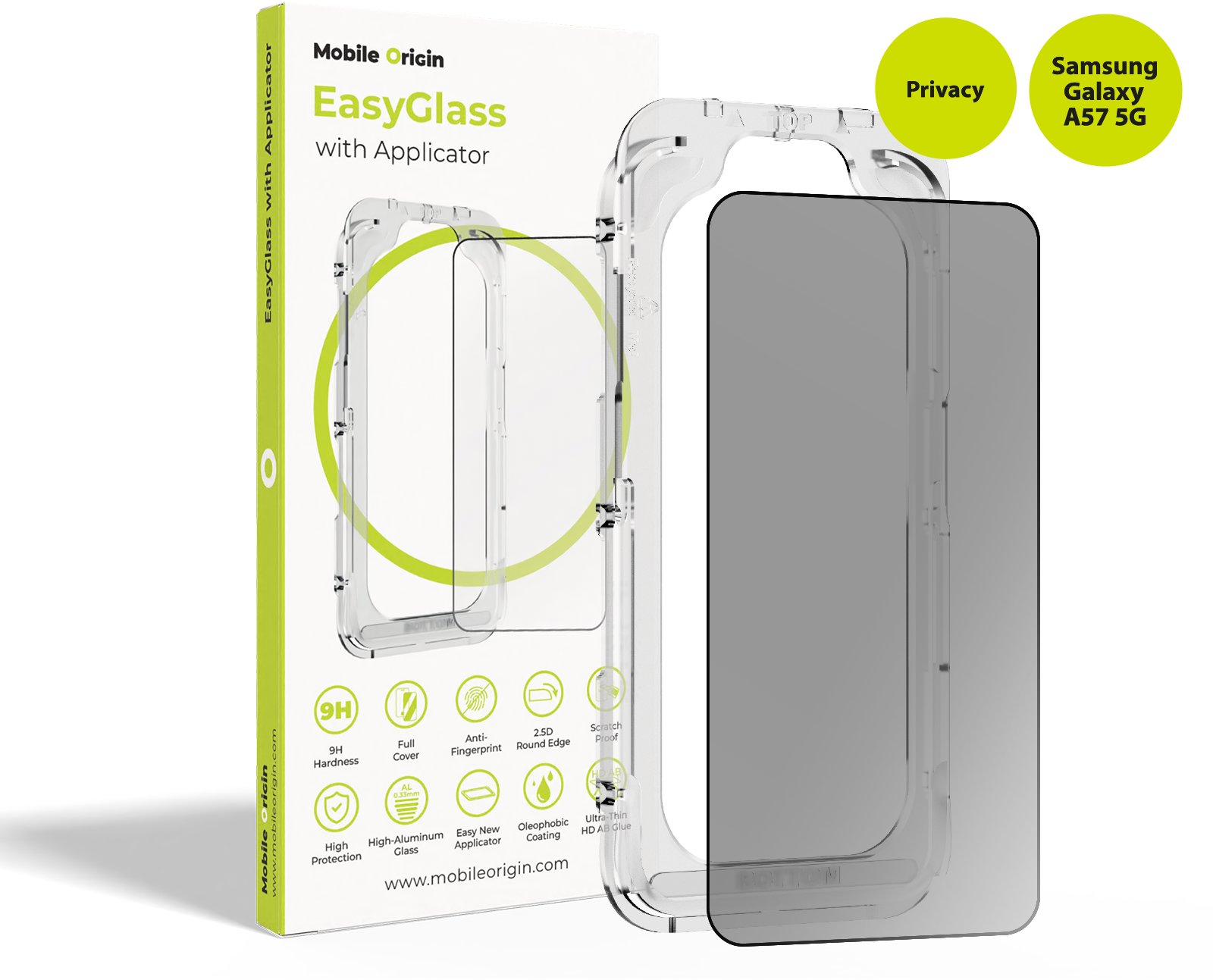 Mobile Origin EasyGlass Privacy with Applicator Samsung Galaxy A57 5G üvegfólia