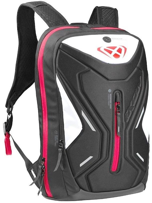 IXON R-LASER 25 - fekete-fehér motoros hátizsák