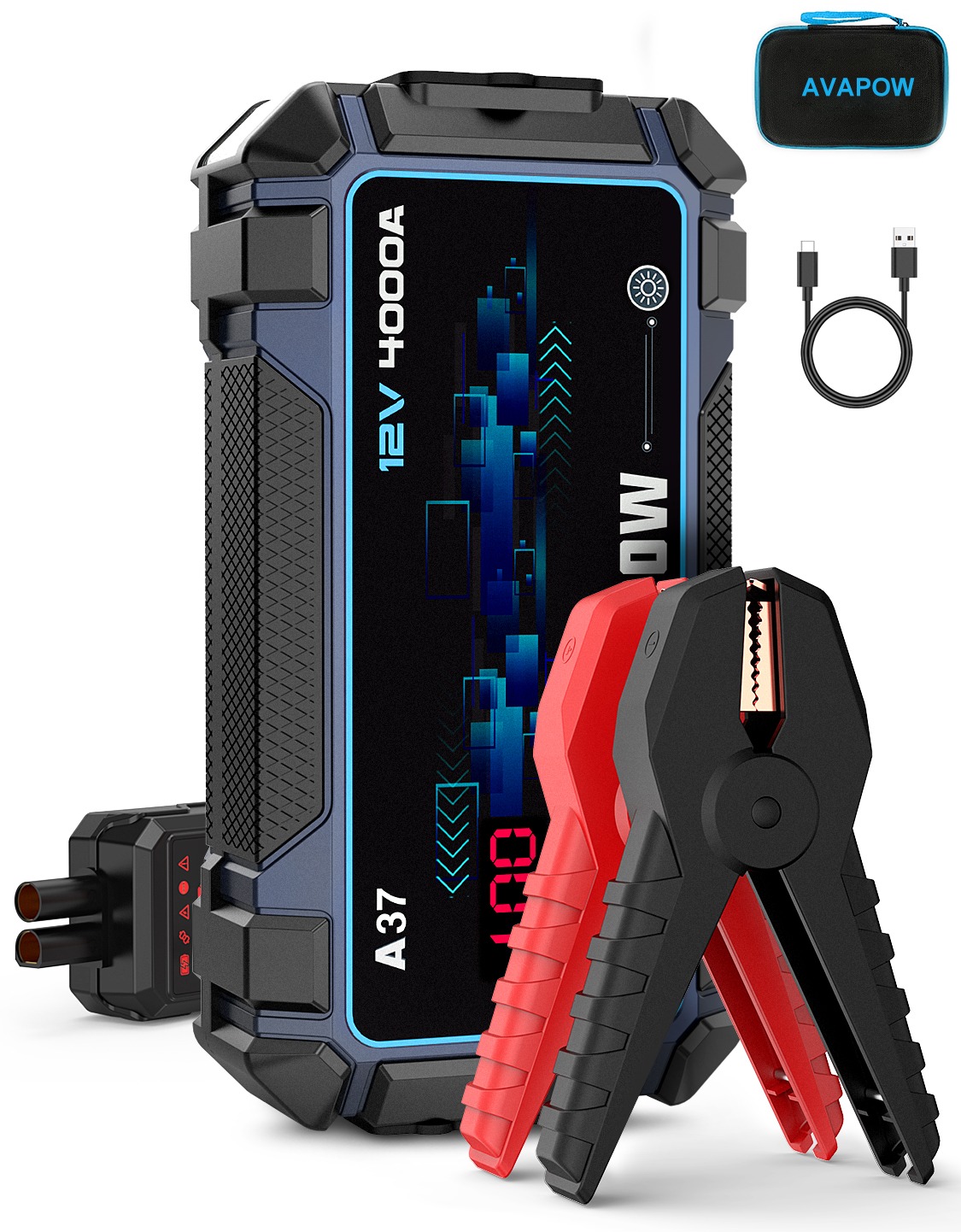 AVAPOW A37 jump starter 4000A 20000mAh