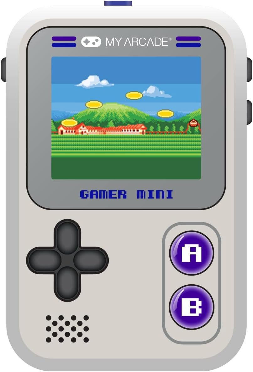 My Arcade Gamer Mini Classic 160-in-1, Grey and Purple