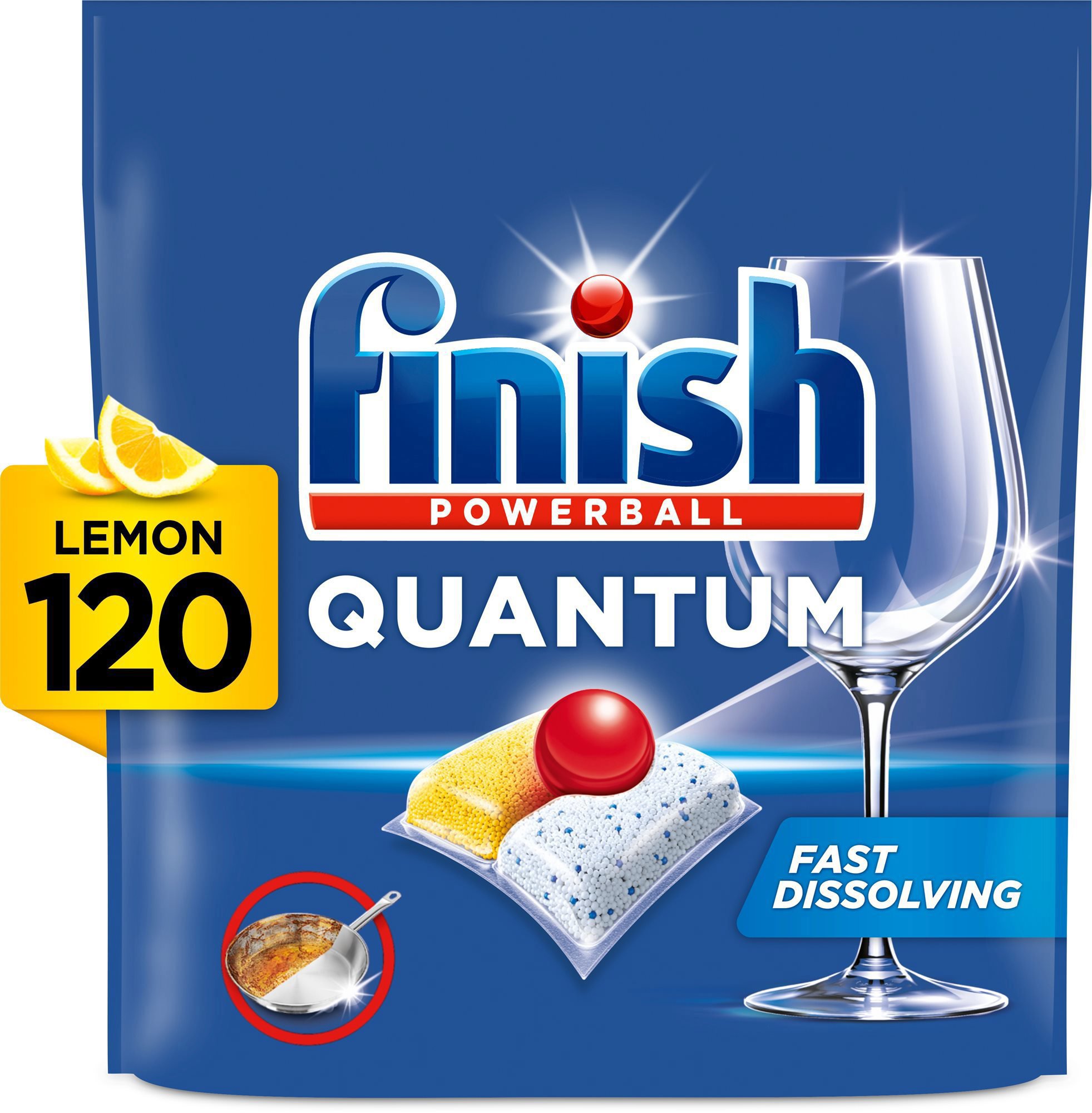 Finish Quantum All in 1 Lemon Sparkle 120 db