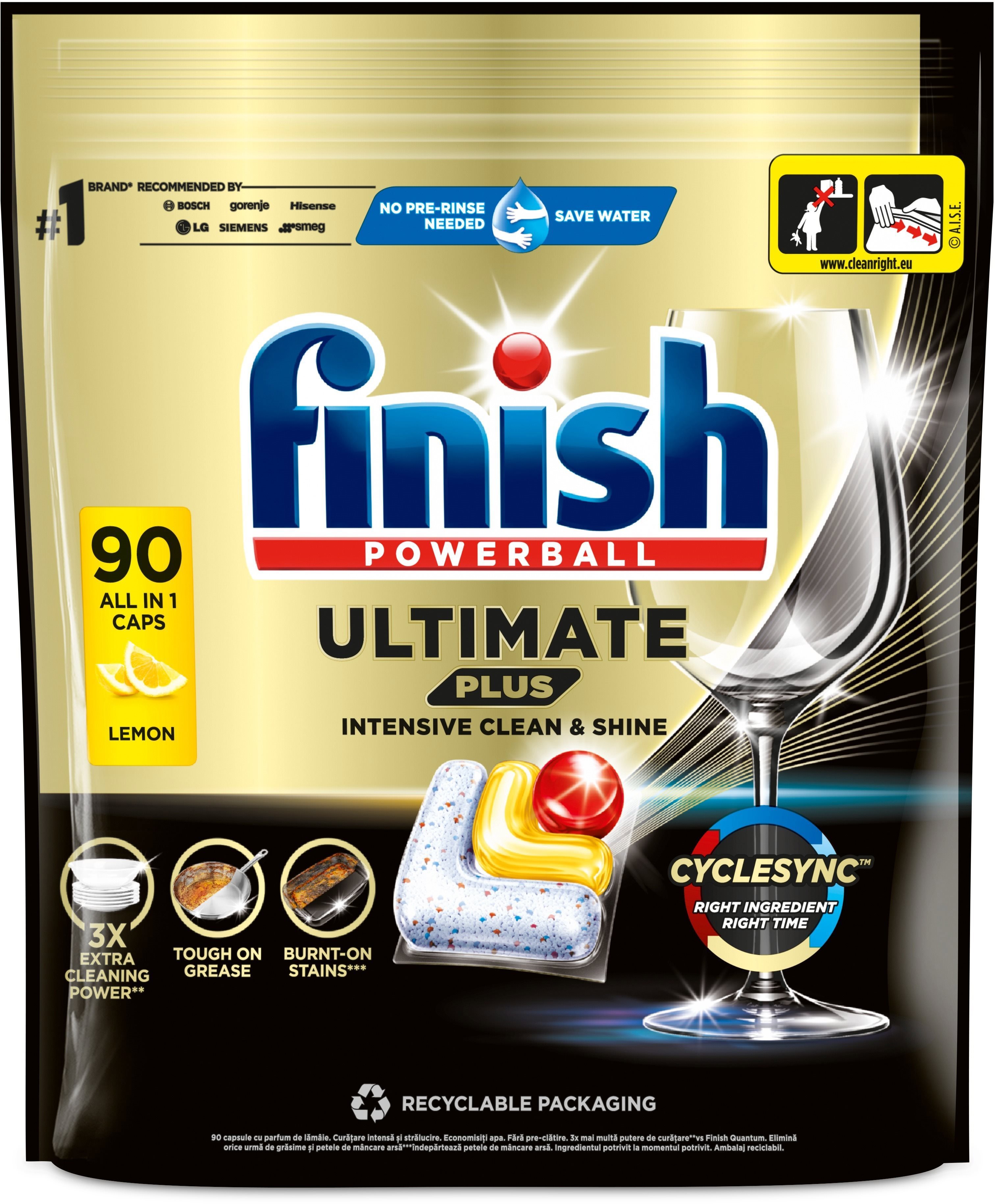 Finish Ultimate Plus All in 1 Lemon, 90 db