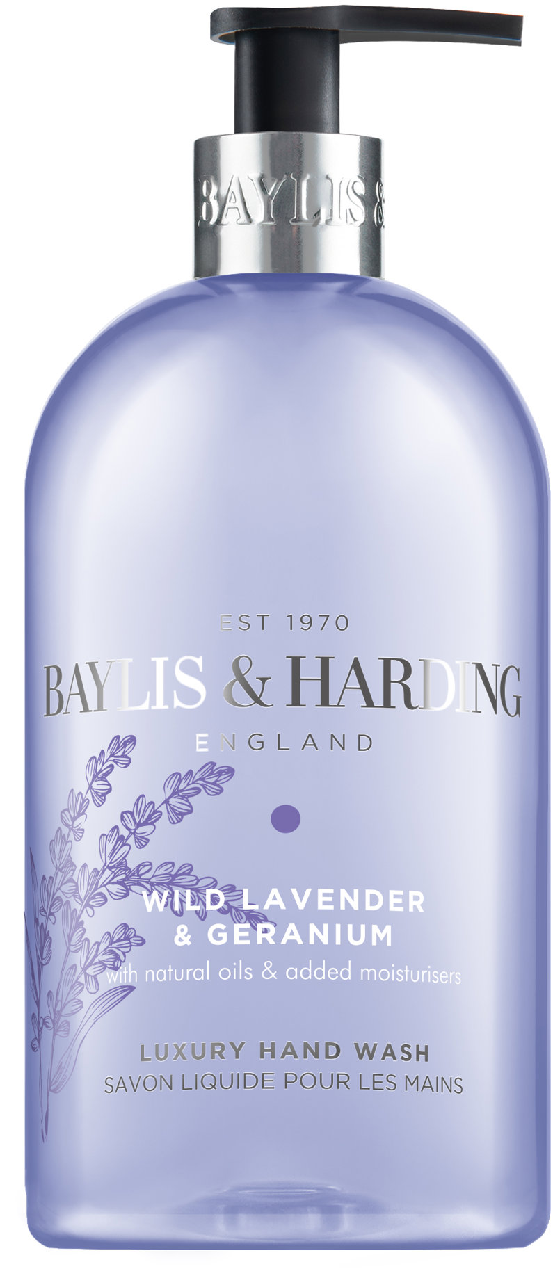 Baylis & Harding levendula & muskátli folyékony szappan, 500 ml