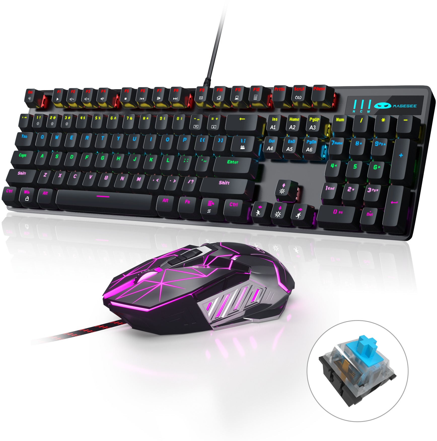 Magegee MK-STORM-B-B Keyboard&Mouse Combo - US