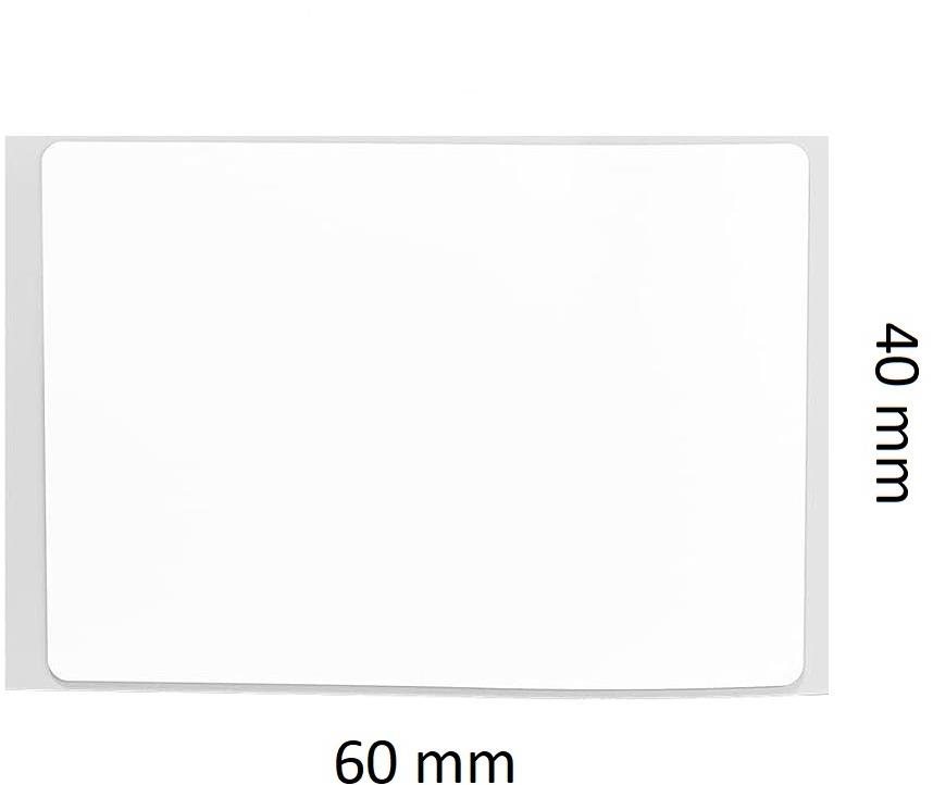 Niimbot B21 R címke, 40×60 mm, 125 db, fehér