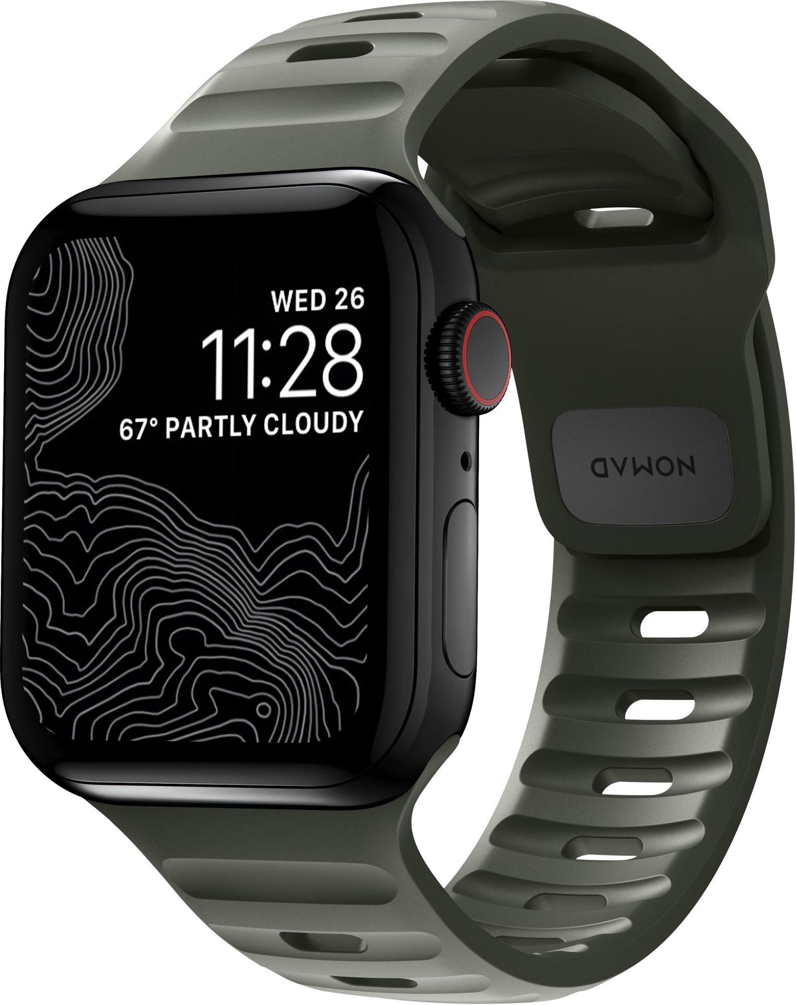 Nomad Sport Strap M/L Green Apple Watch 42/44/45/Ultra 49mm